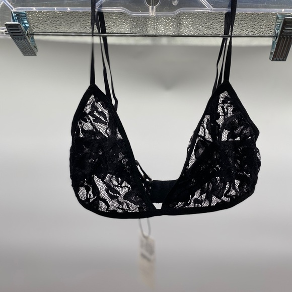 LaSette bra see through unlined lace black medium - Picture 2 of 6